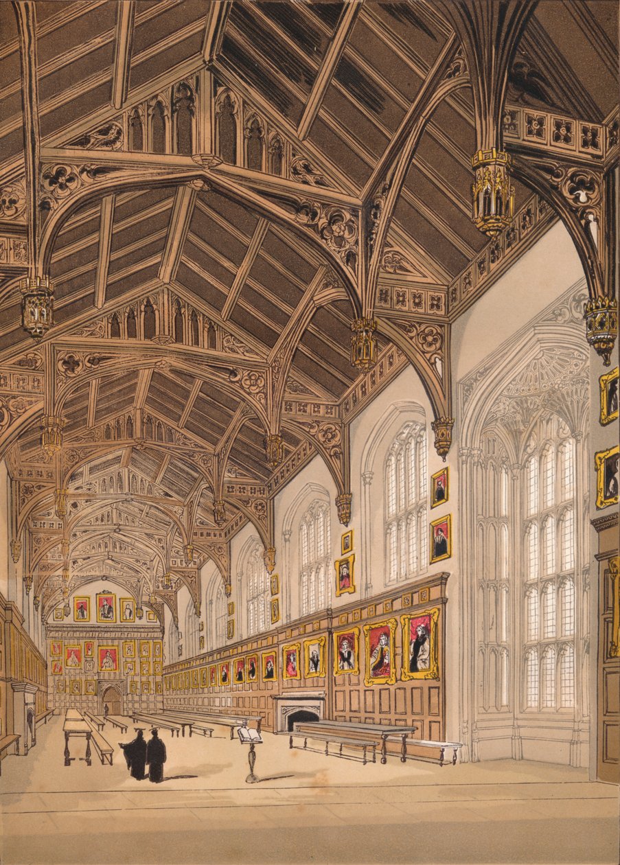 Christ Church Hall, Oxford, 1845 by Unbekannt