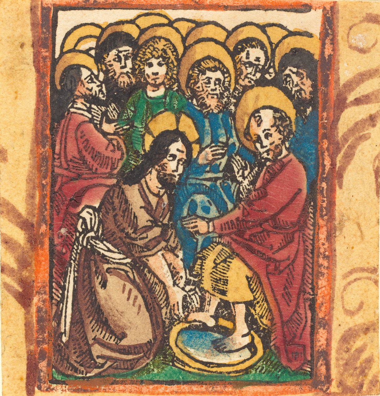 Christ Washing the Feet of the Apostles by Unbekannt