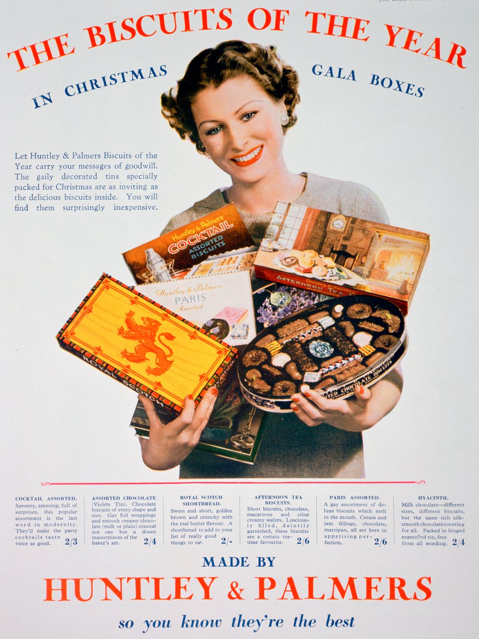 Christmas Advert for Huntley and Palmers Biscuits by Unbekannt