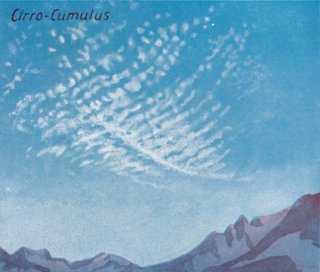 Cirro-Cumulus - A Dozen of the Principal Cloud Forms in the Sky by Unbekannt