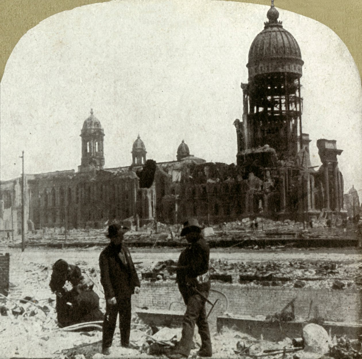 City Hall from McAllister St. looking northeast, 1906 by Unbekannt
