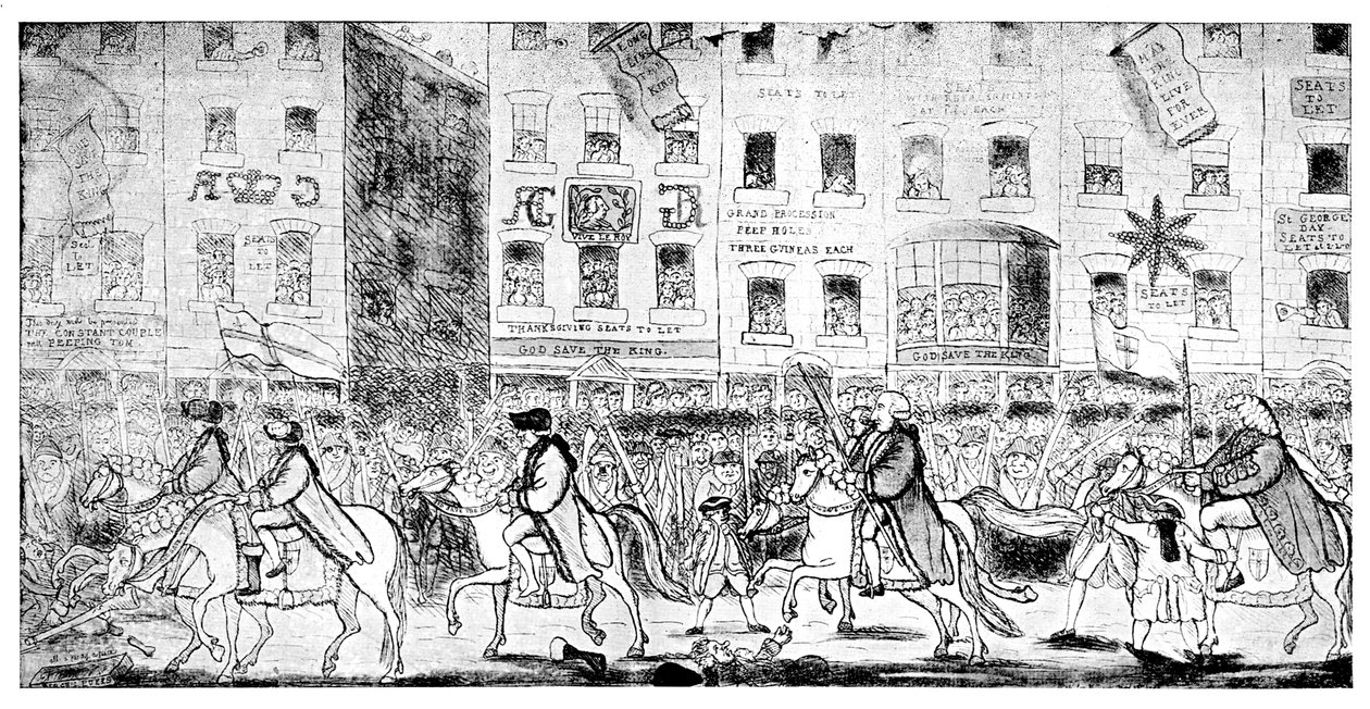 City Horsemanship or Procession to St Pauls by Unbekannt