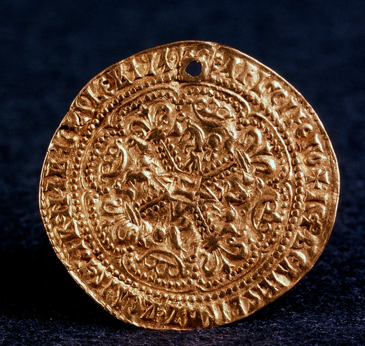 Coin Korabelnik of Tsar Ivan III Averse: blossom cross by Unbekannt