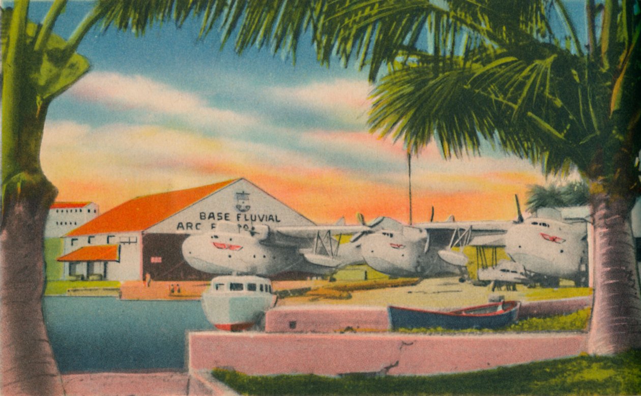 Colombian Navy River Base, Barranquilla, c1940s by Unbekannt