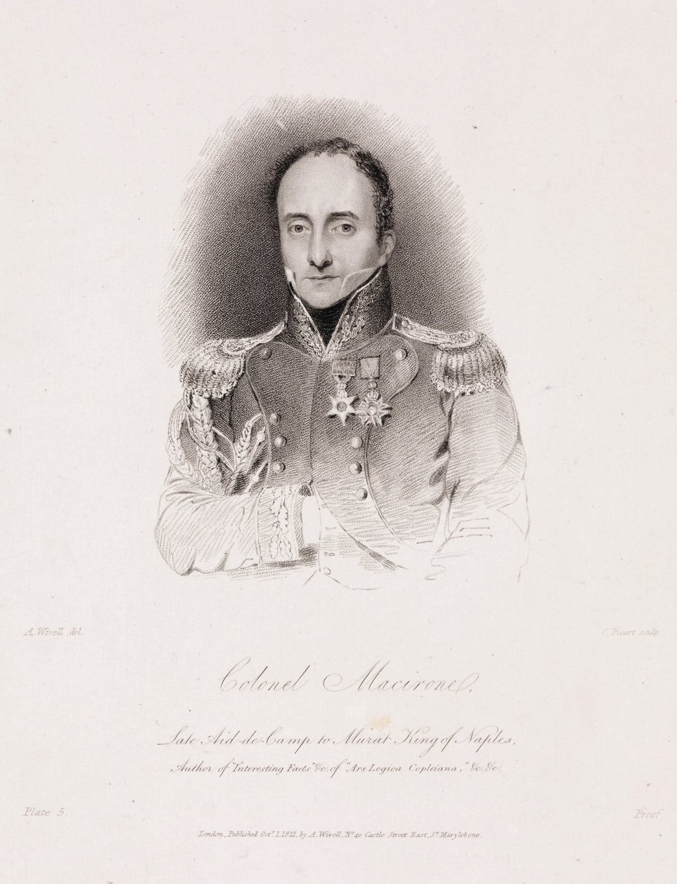 Colonel Francis Macerone, British soldier and mechanical inventor by Unbekannt
