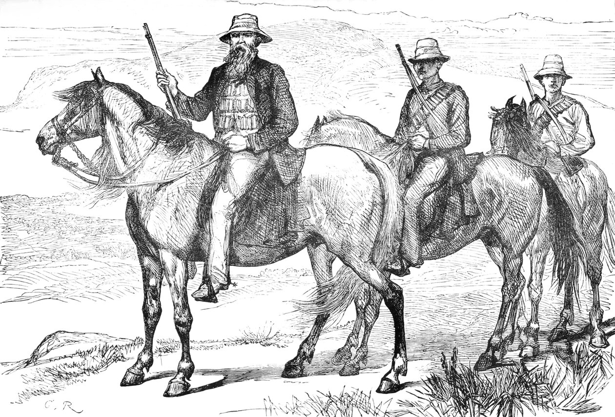 Commandant Piet Uys, of the Transvaal Mounted Volunteers by Unbekannt