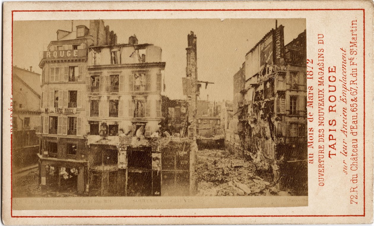 Commune de Paris (1871): opening of the department stores of the Carpet Rouge by Unbekannt