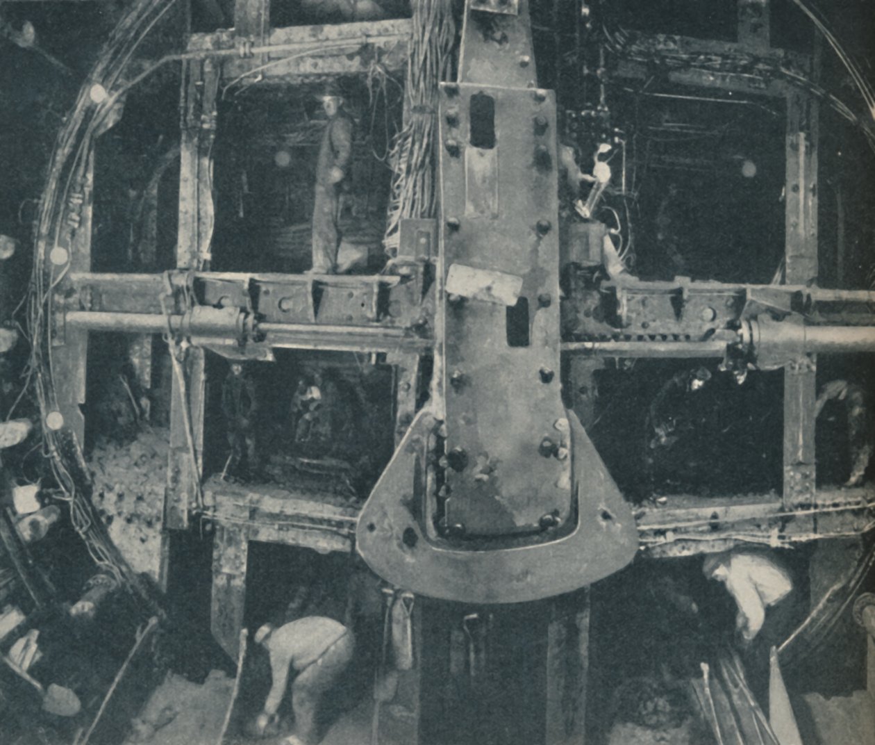 Compound Greathead Shield Destroying A Barrier Between Two Countries, c1935 by Unbekannt