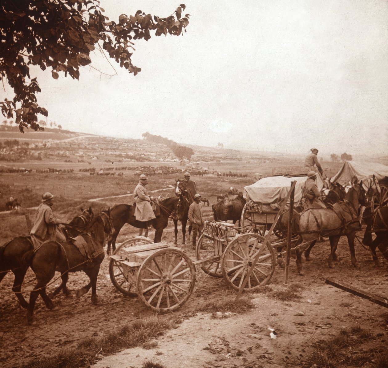 Convoy, Genicourt, Northern France by Unbekannt