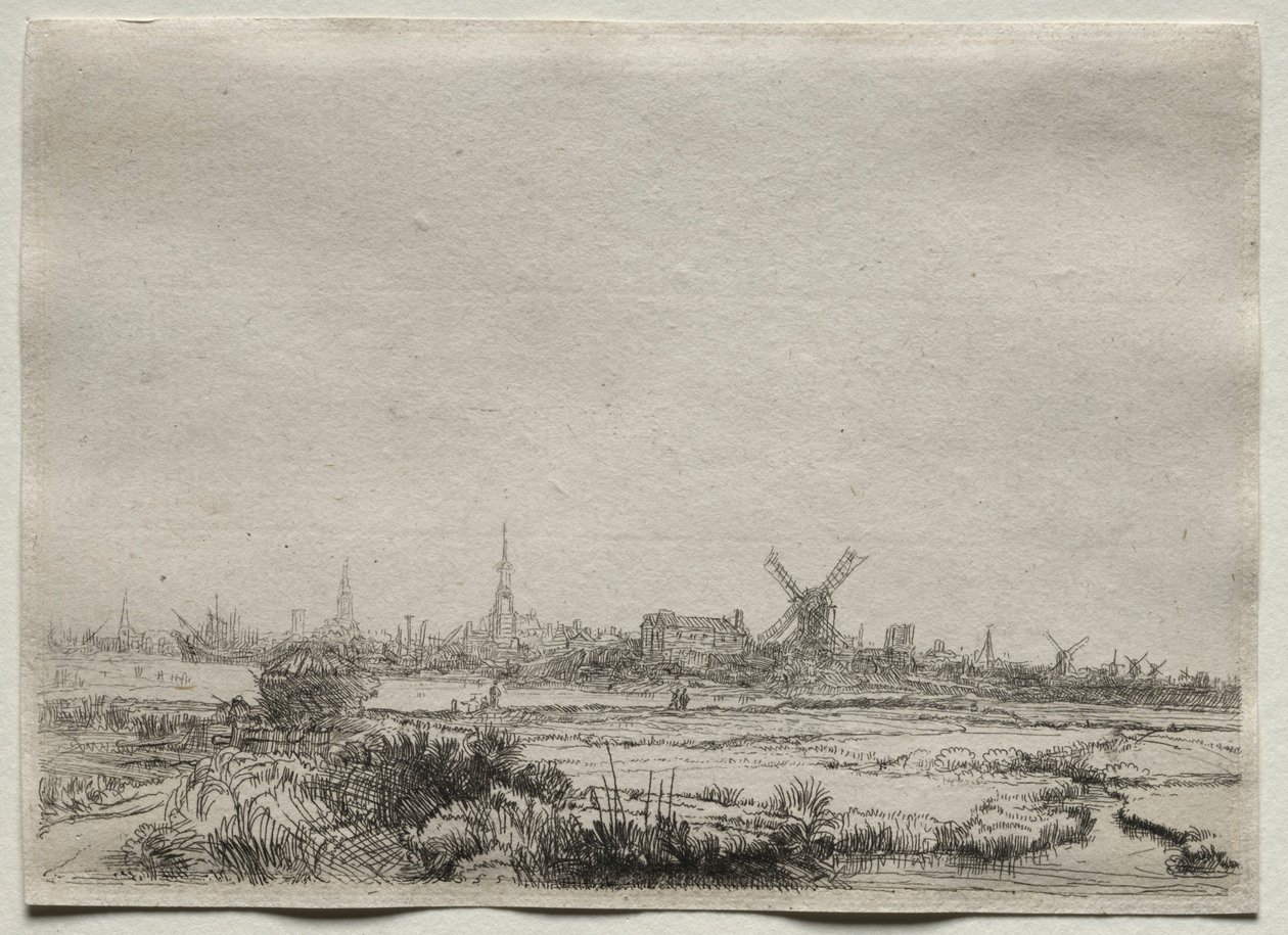 Copy of View of Amsterdam from the North West by Unbekannt