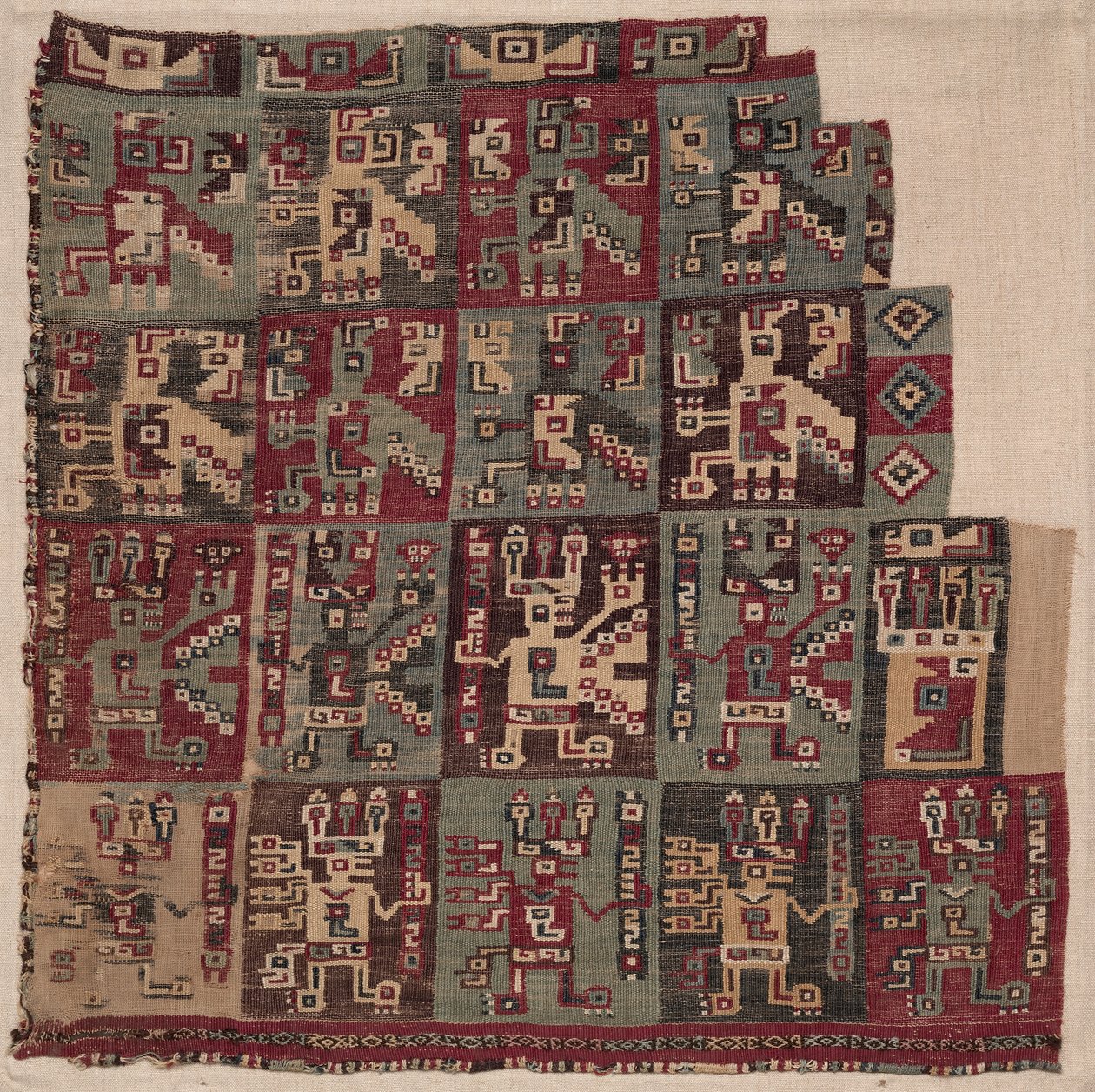 Corner Fragment, Probably from a Tunic, 700-1100 A.D. by Unbekannt