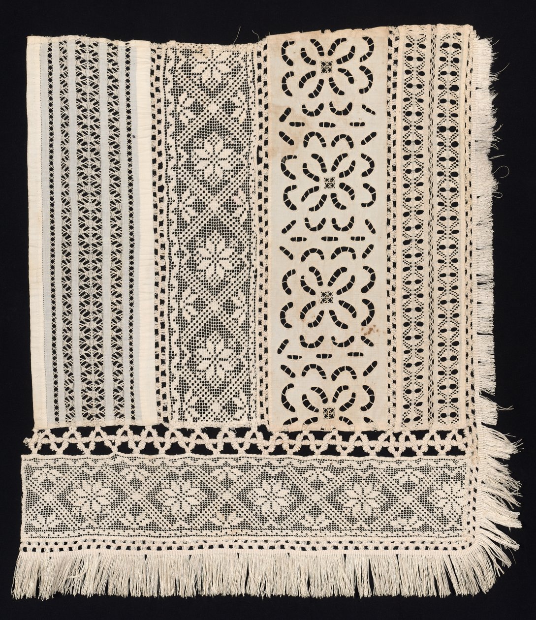 Corner Fragment with a Variety of Patterns, 19th century by Unbekannt