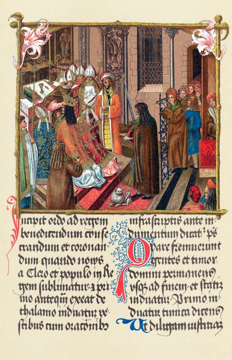 Coronation of King Alexander I of Poland by the Archbishop of Gniezno, Krakow, 1501 by Unbekannt