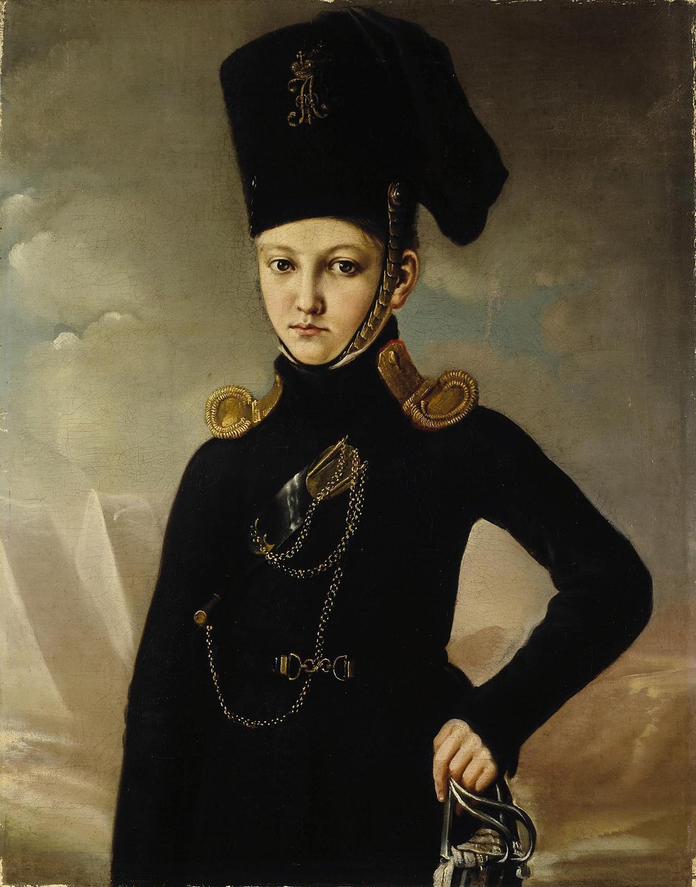 Cossack of the 1st Mounted Cossack Regiment Count M.A. Dmitriev-Mamonov, First Quarter of 19th Century by Unbekannt