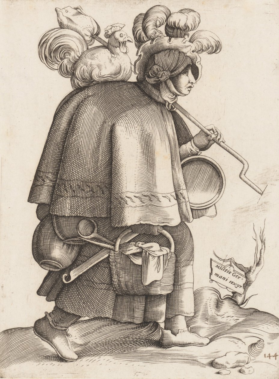 Costume Plate: Wife of a Warrior from Germany by Unbekannt