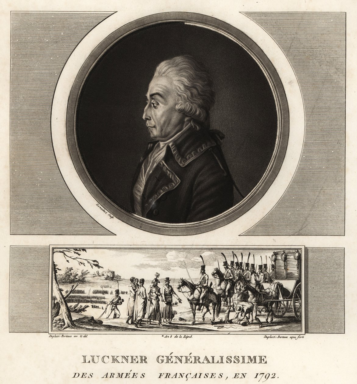 Count Nicolas Luckner, French Revolutionary general, executed in 1794 by Unbekannt