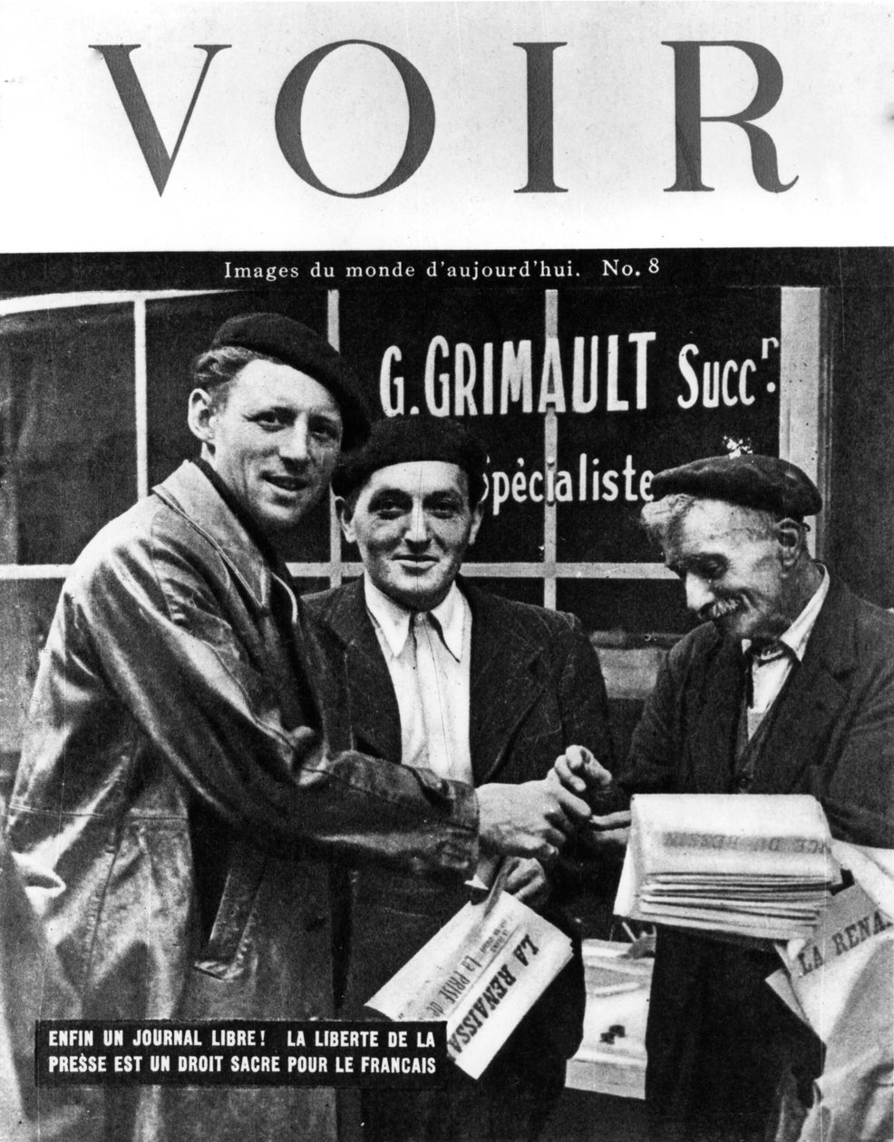 Cover of Voir Magazine, 1944 by Unbekannt