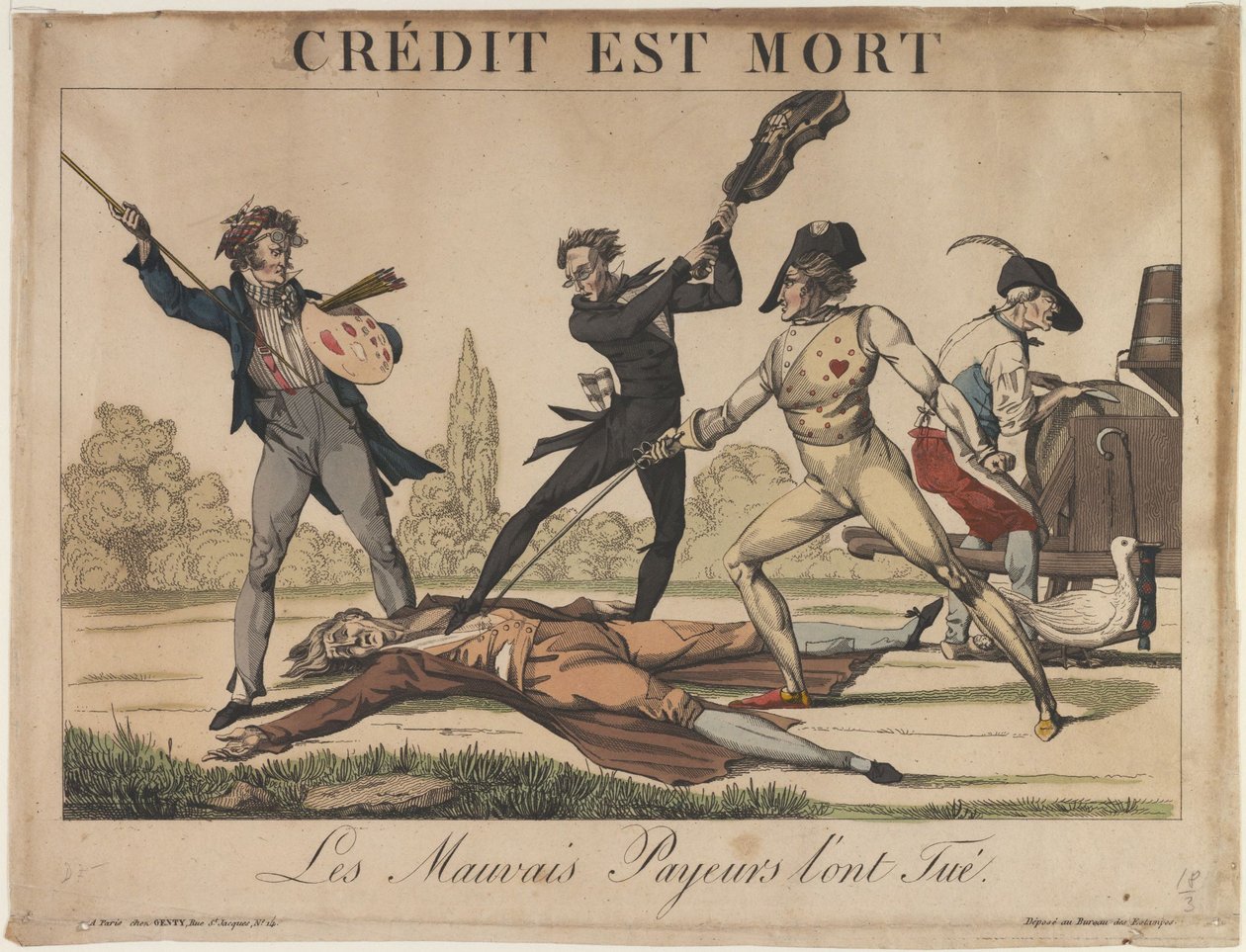 Credit is dead, Early 19th cen. by Unbekannt