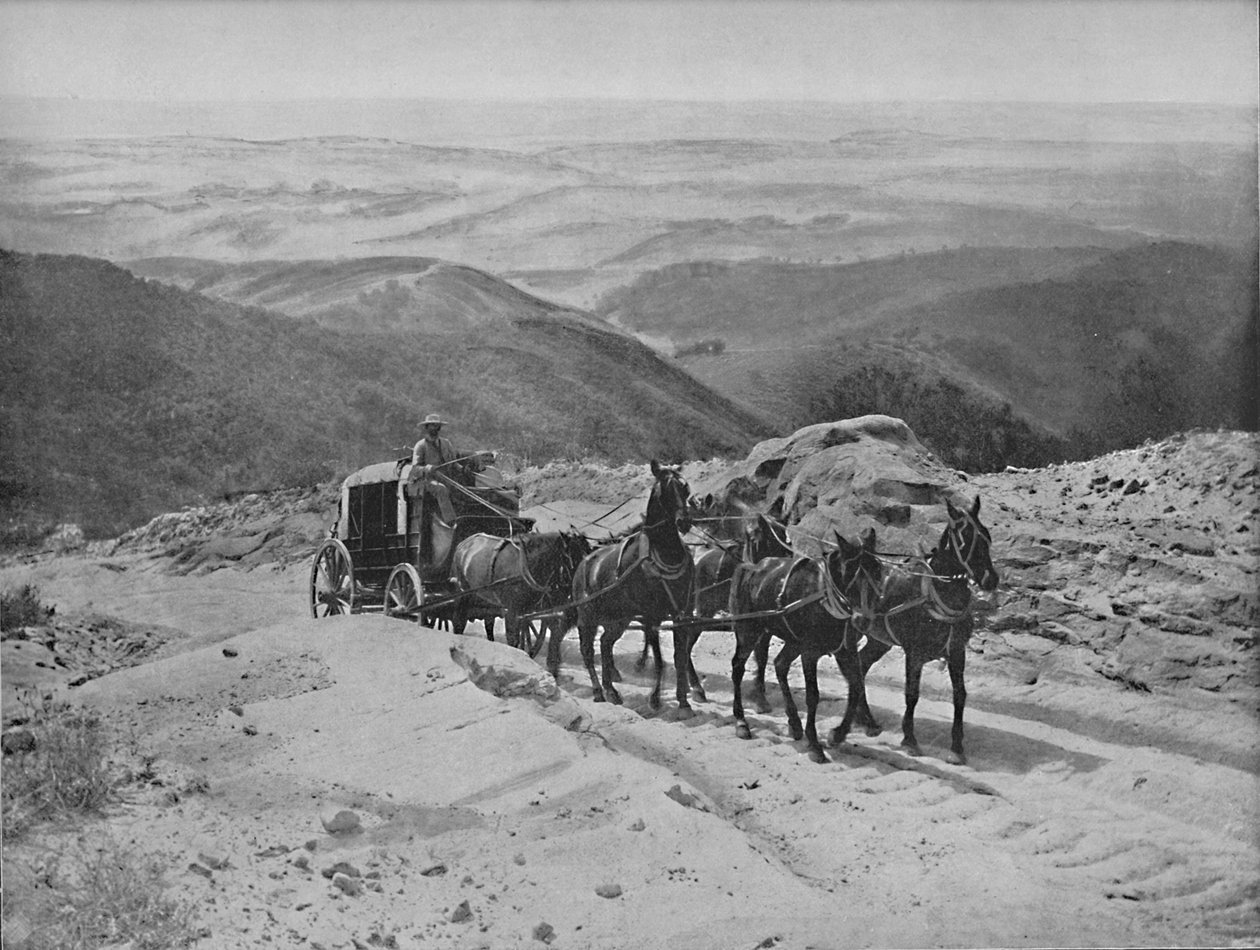 Crossing San Marcos Pass, California by Unbekannt