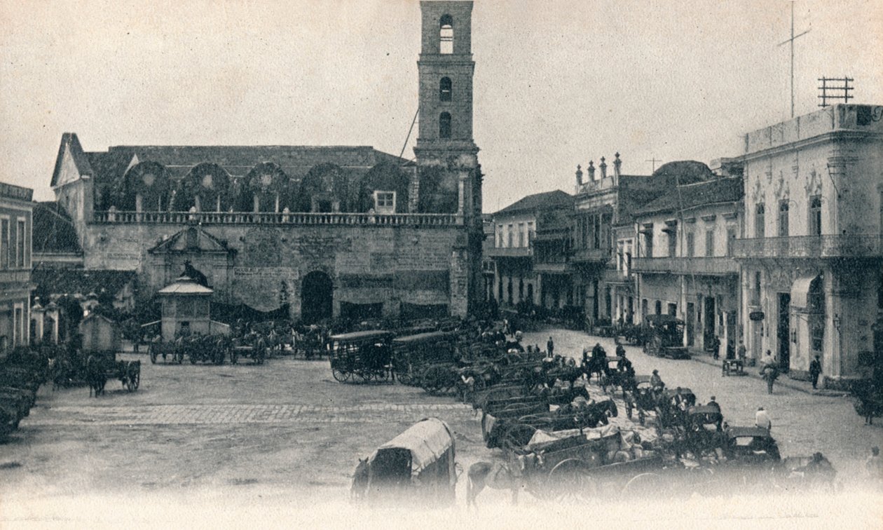 Custom House and Square, Havana, Cuba, c1900 by Unbekannt