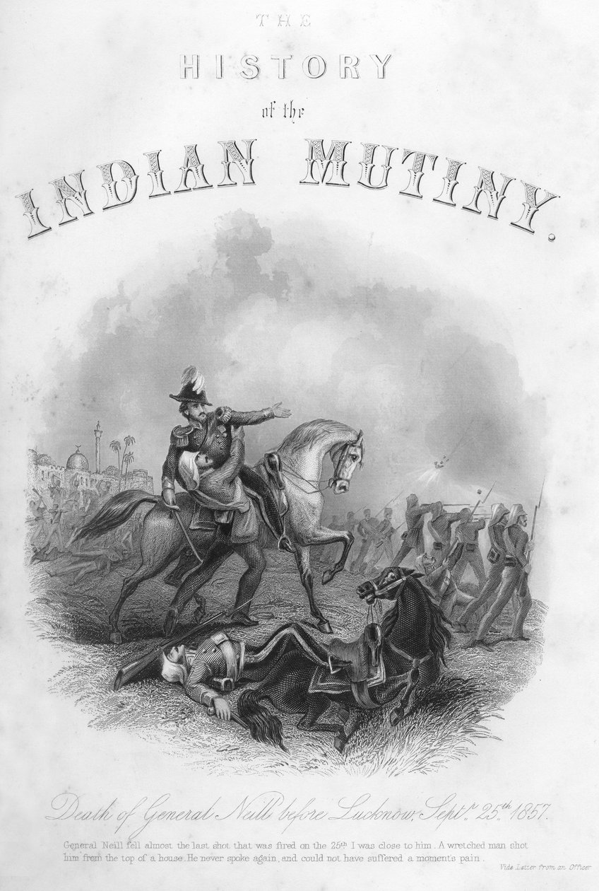 Death of General Neill before Lucknow, 25th September 1857, c1860 by Unbekannt