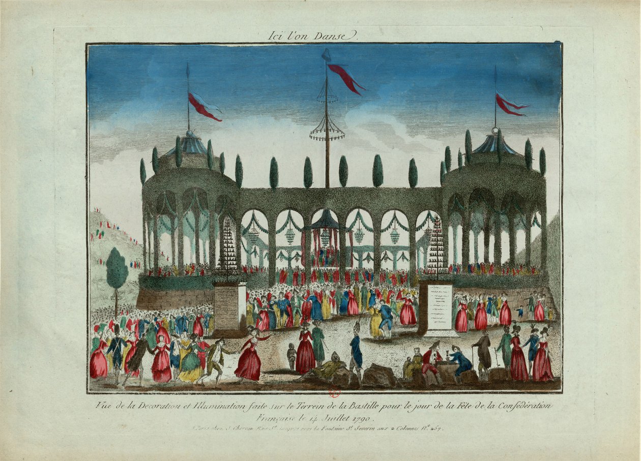 Decoration and Illumination of the Bastille for the Festival of the Federation on 14 July 1790 by Unbekannt