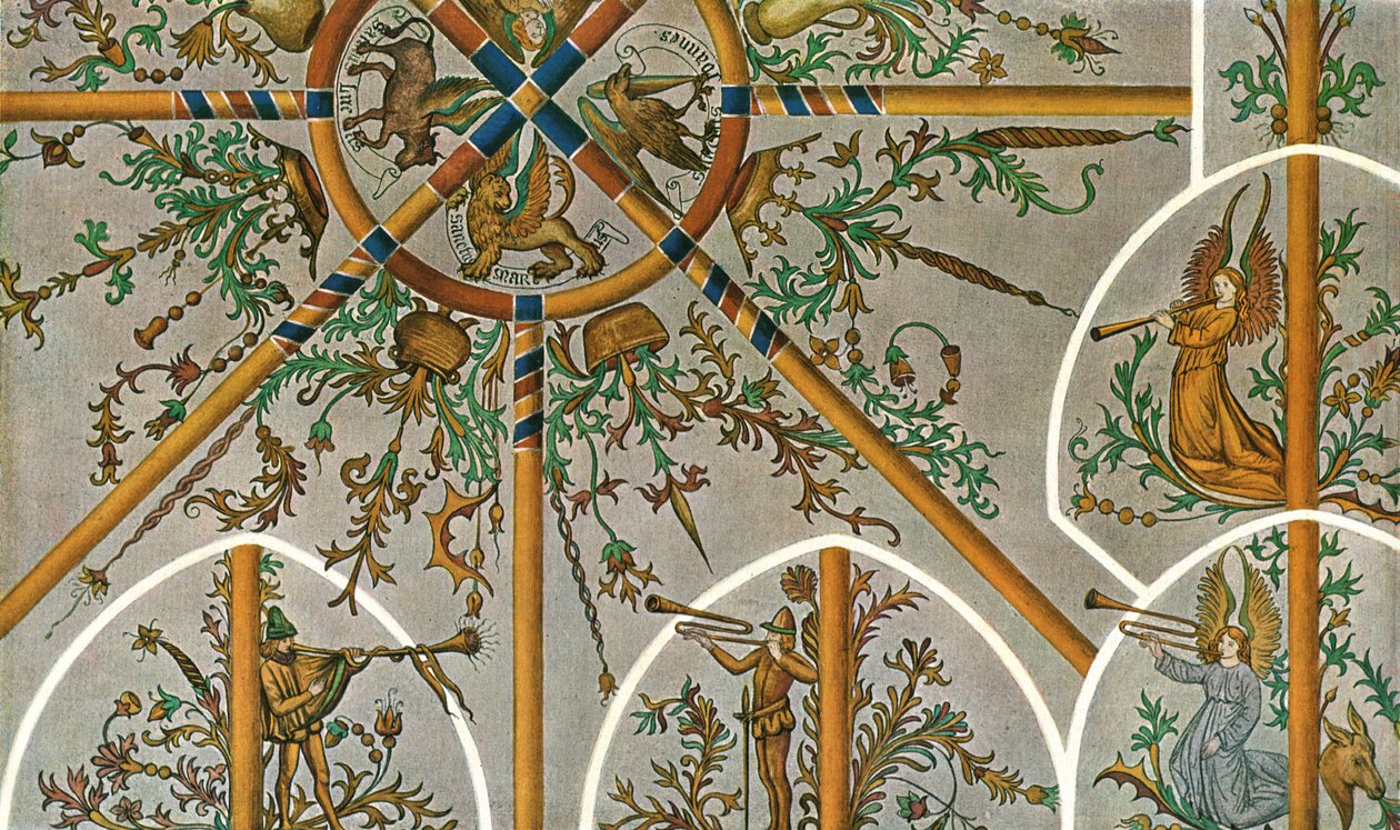 Decoration in Stedum Church, Groningen, Netherlands, 1928 by Unbekannt