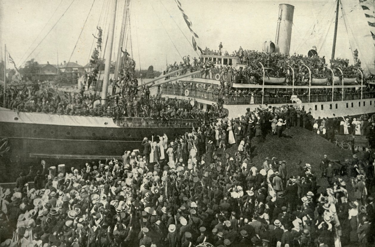 Departure of the Victorian B.C. Contingent by Unbekannt