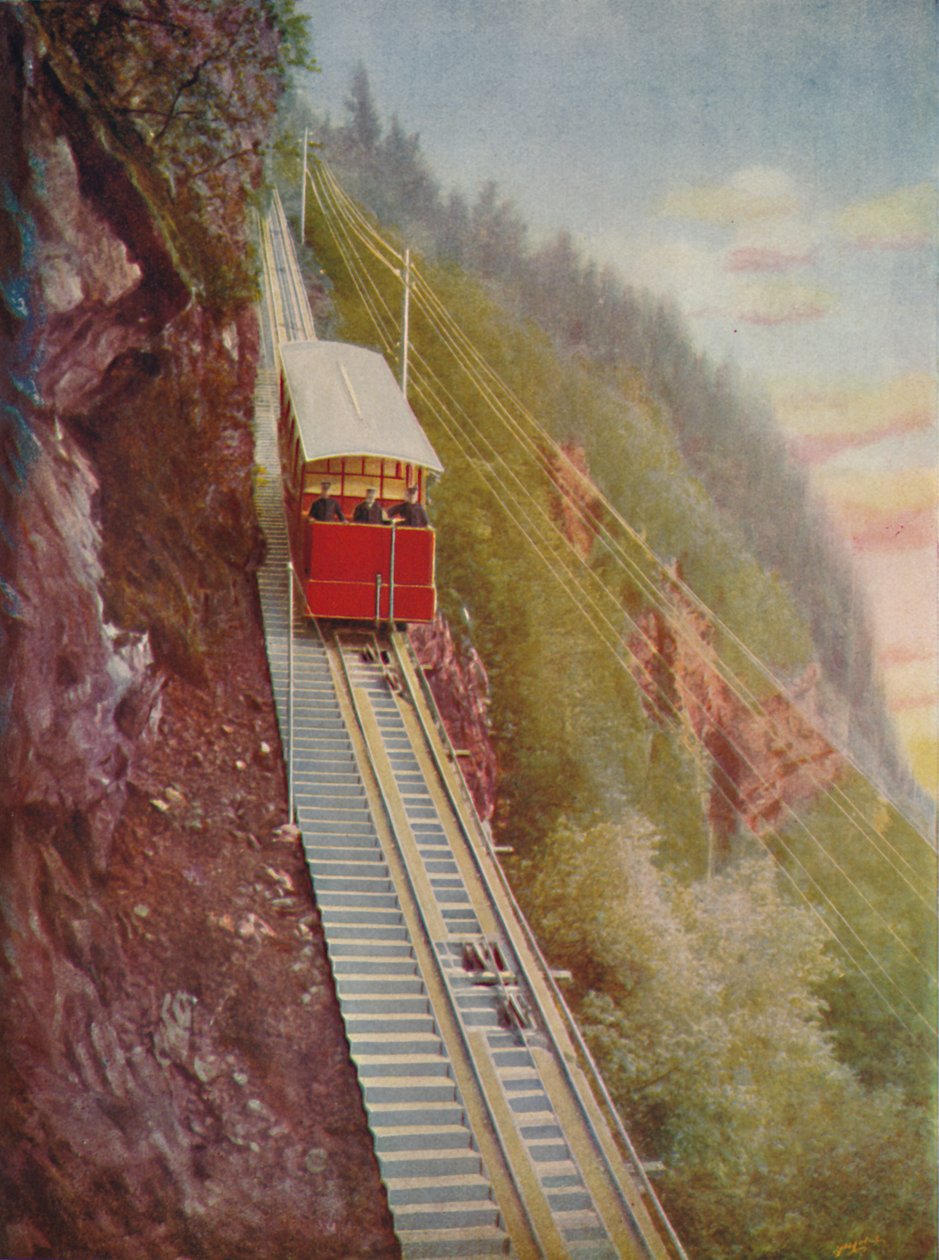 Descending the Stanserhorn - A Swiss Mountain Railway, 1926 by Unbekannt