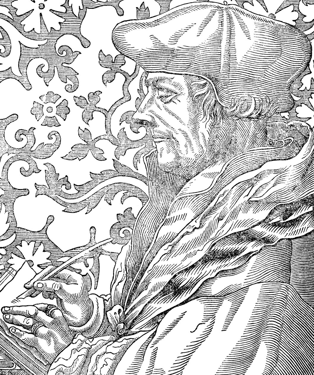 Desiderus Erasmus, 15th-16th Century Dutch Humanist and Scholar, 19th Century by Unbekannt