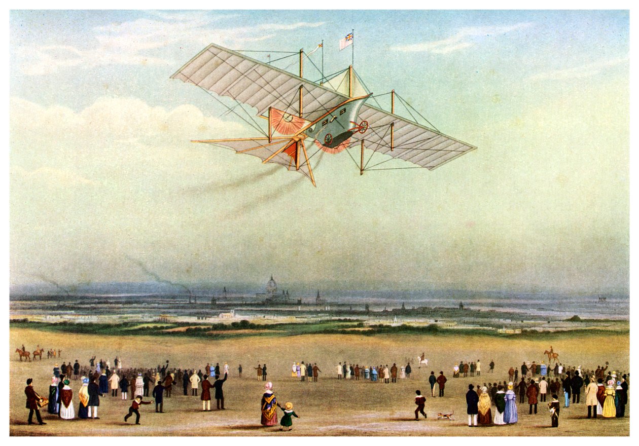 Design for an Aerial Steam Carriage, 1843 by Unbekannt