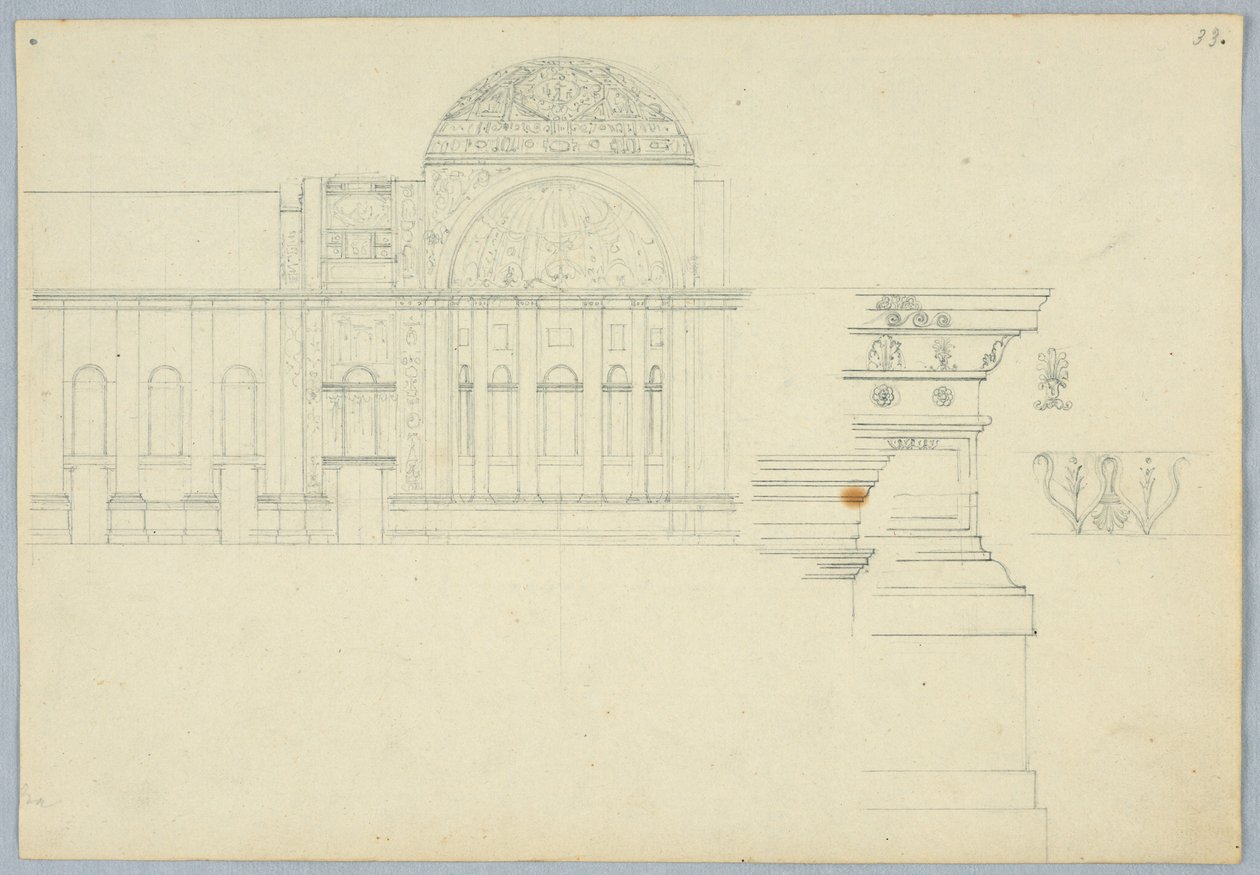 Design for the Interior of a Domed Building by Unbekannt