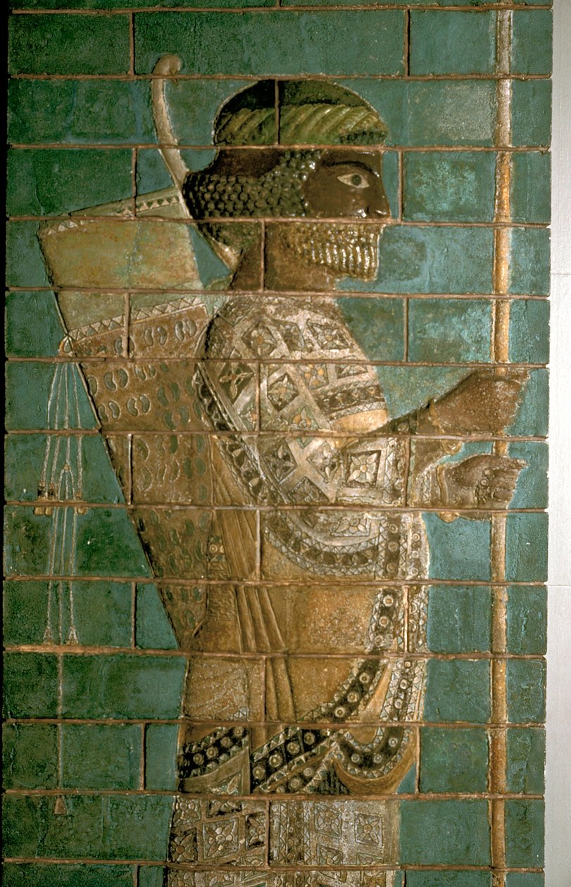(Detail) of a Relief Showing an Archer of the Persian Royal Guard, Palace of Darius I, Susa by Unbekannt