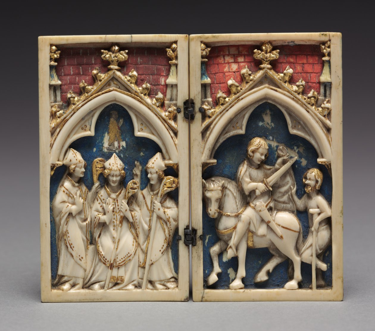Diptych with Scenes from the Life of Saint Martin of Tours: The Consecration of Saint Martin by Unbekannt