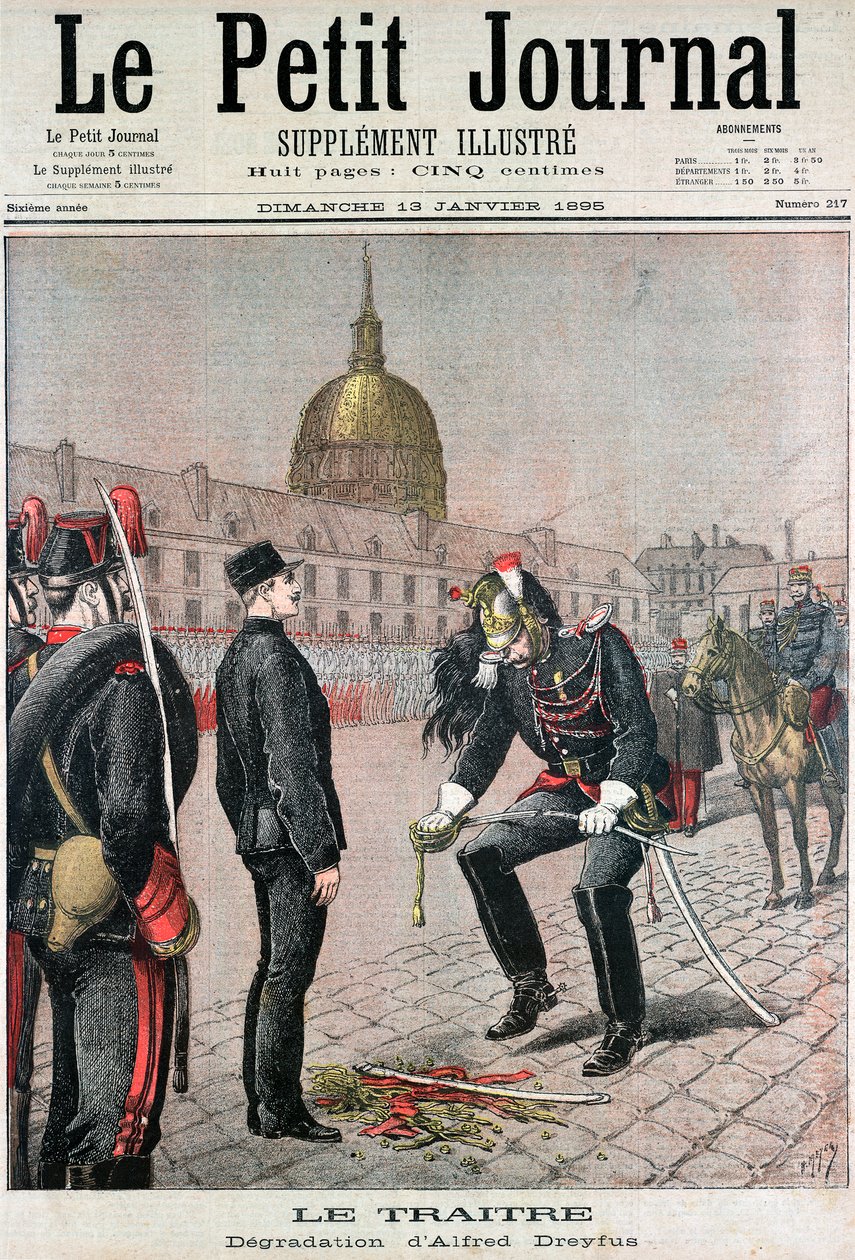 Disgracing of Albert Dreyfus by Unbekannt