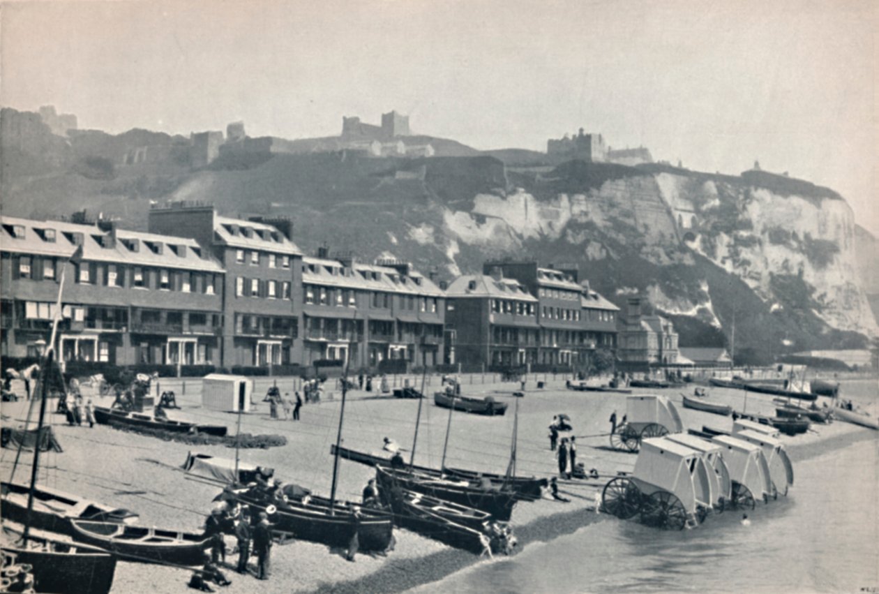 Dover - The Parade, Showing Dover Castle, 1895 by Unbekannt