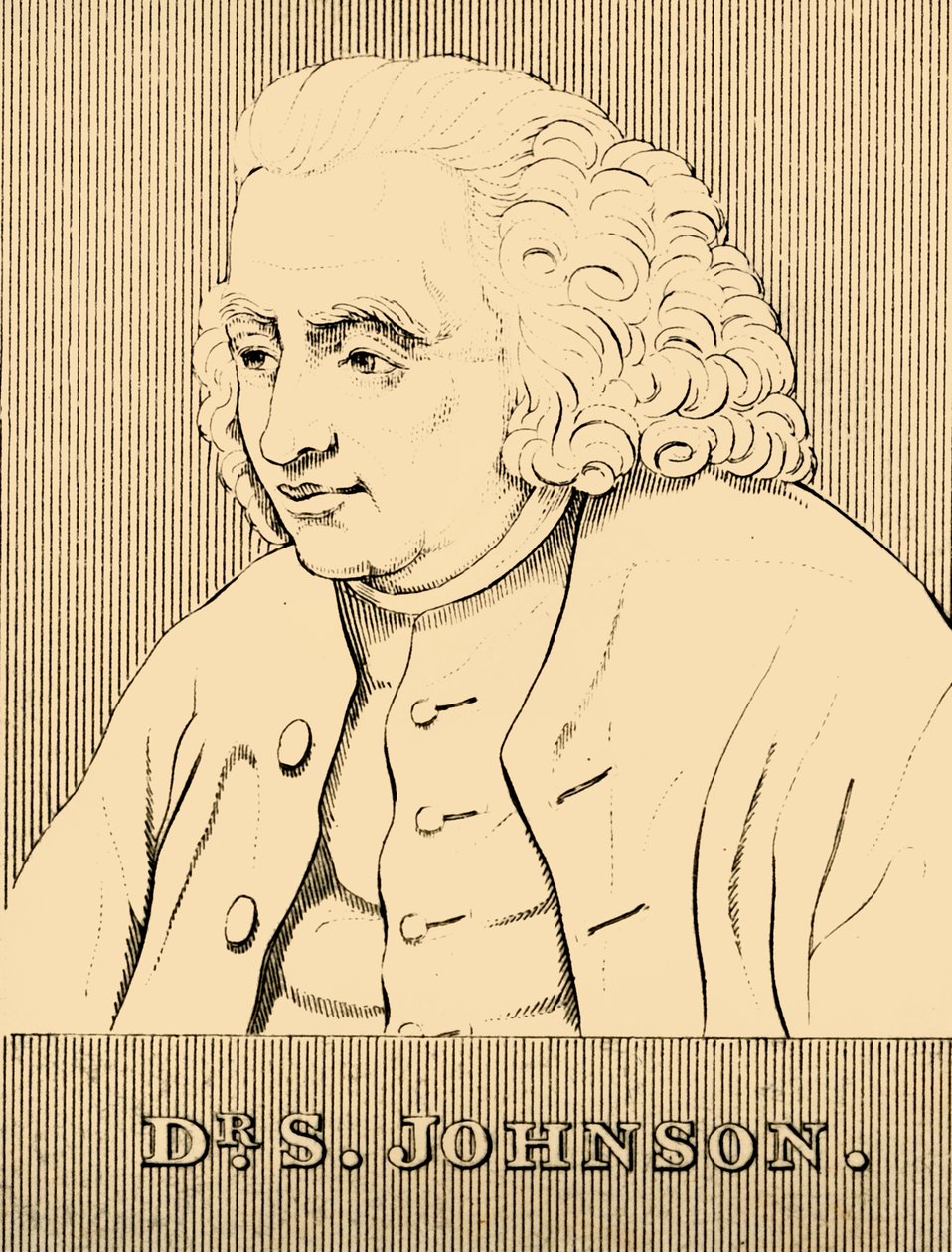 Dr. S. Johnson, 1709-1784 by Unbekannt