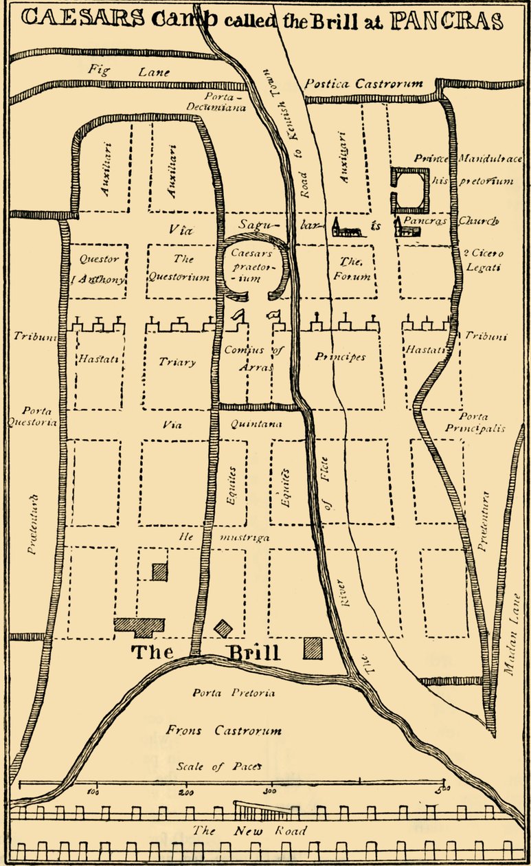 Dr. Stukeleys Plan of the Camp at St. Pancras by Unbekannt