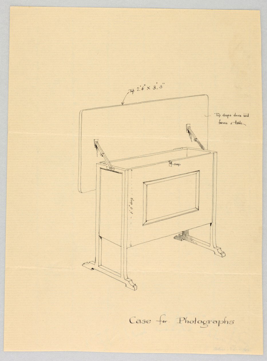 Design for Tilt-Top Case for Photographs by Unbekannt