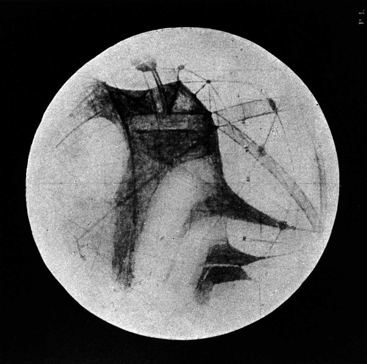 Drawing of Mars Showing 
