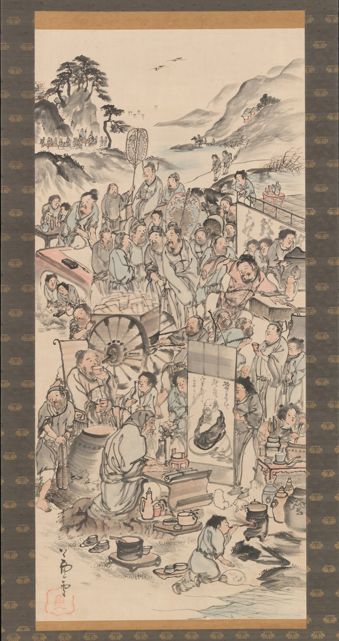 Drinking Festival of the Eight Immortals of the Wine Cup, late 18th century by Unbekannt