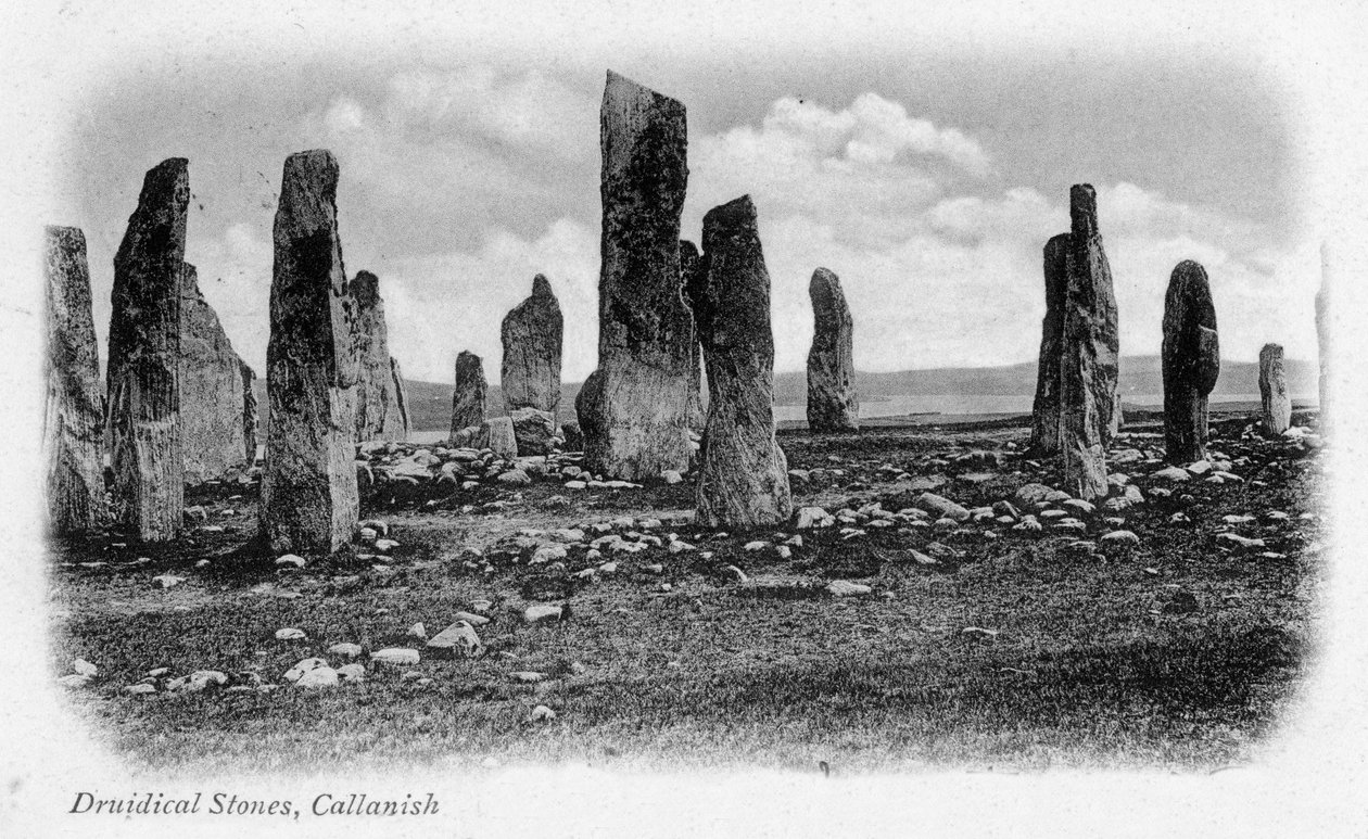 Druidical Stones, Callanish, Isle of Lewis, Western Isles, Scotland, 1902 by Unbekannt