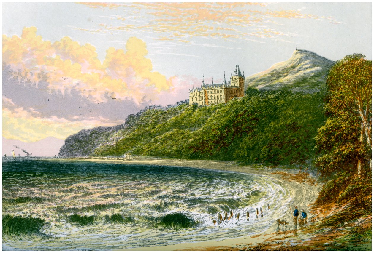 Dunrobin Castle, Sutherland, Scotland, home of the Duke of Sutherland, c1880 by Unbekannt