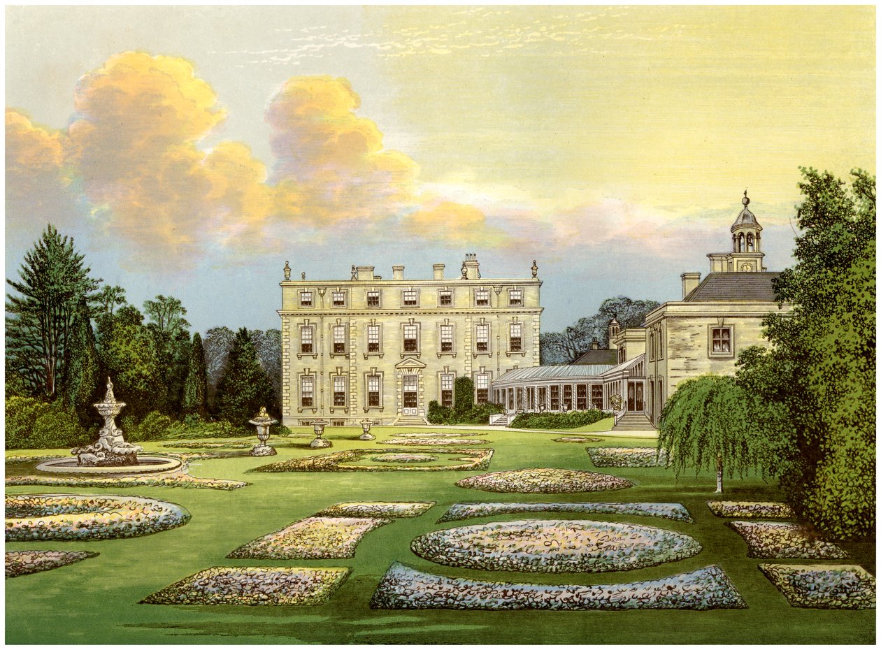Dytchley House, Oxfordshire, Home of Viscount Dillon, c. 1880 by Unbekannt