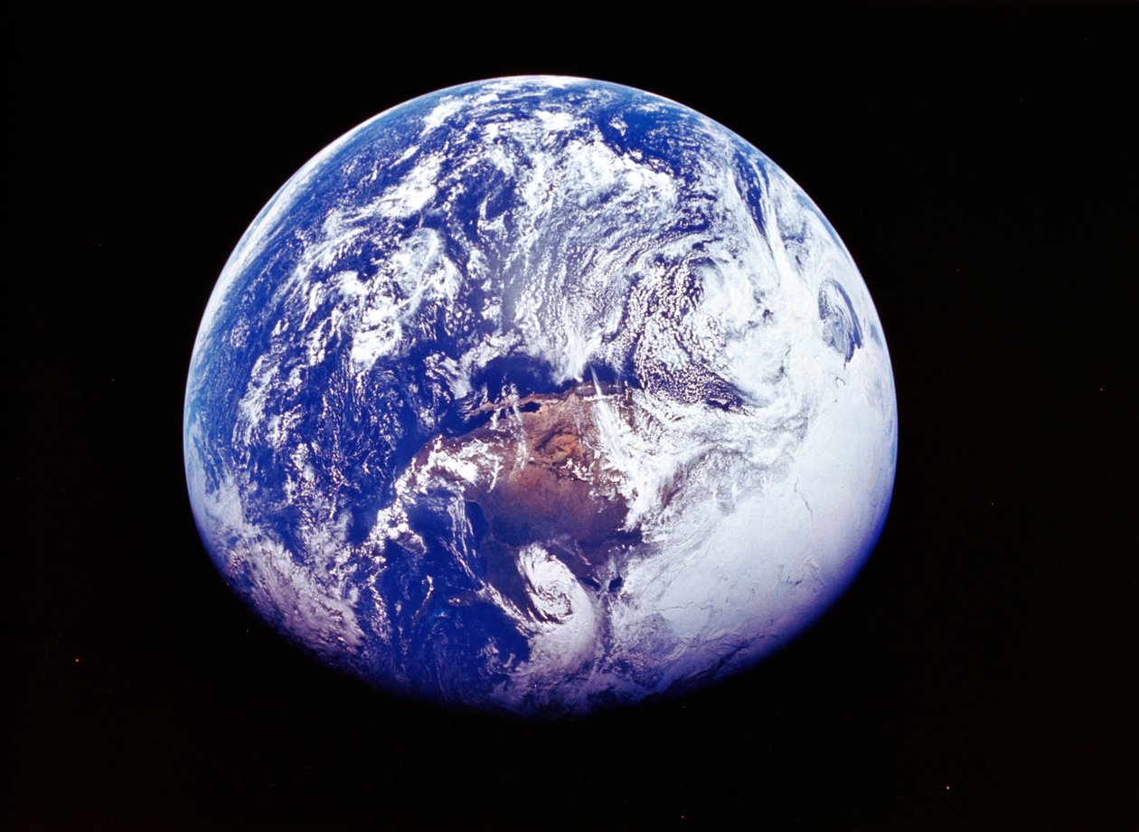 Earth from Space, Photographed by Spacecraft Apollo 16, April 16 1972 by Unbekannt