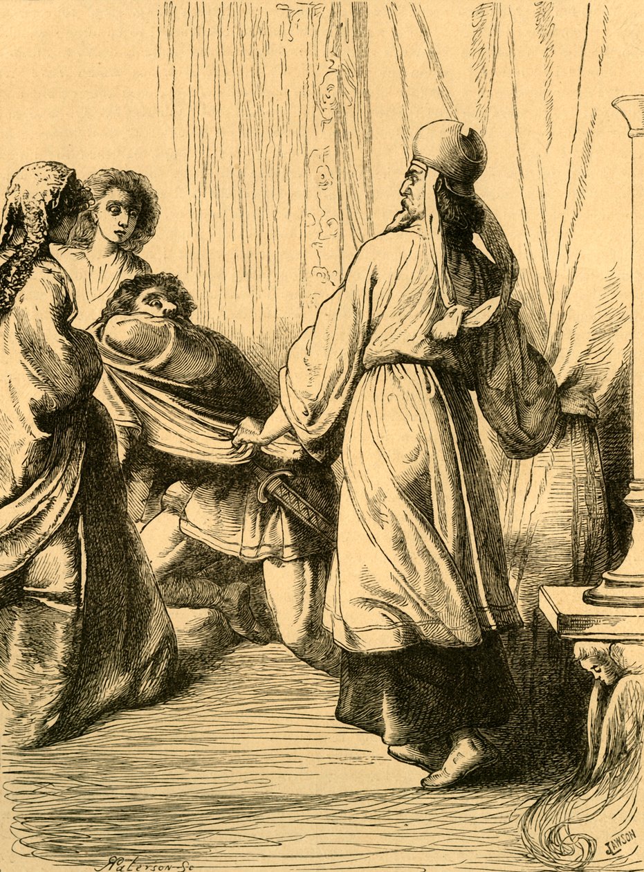 Edwy Dragged by Dunstan from the Presence of Elgiva by Unbekannt