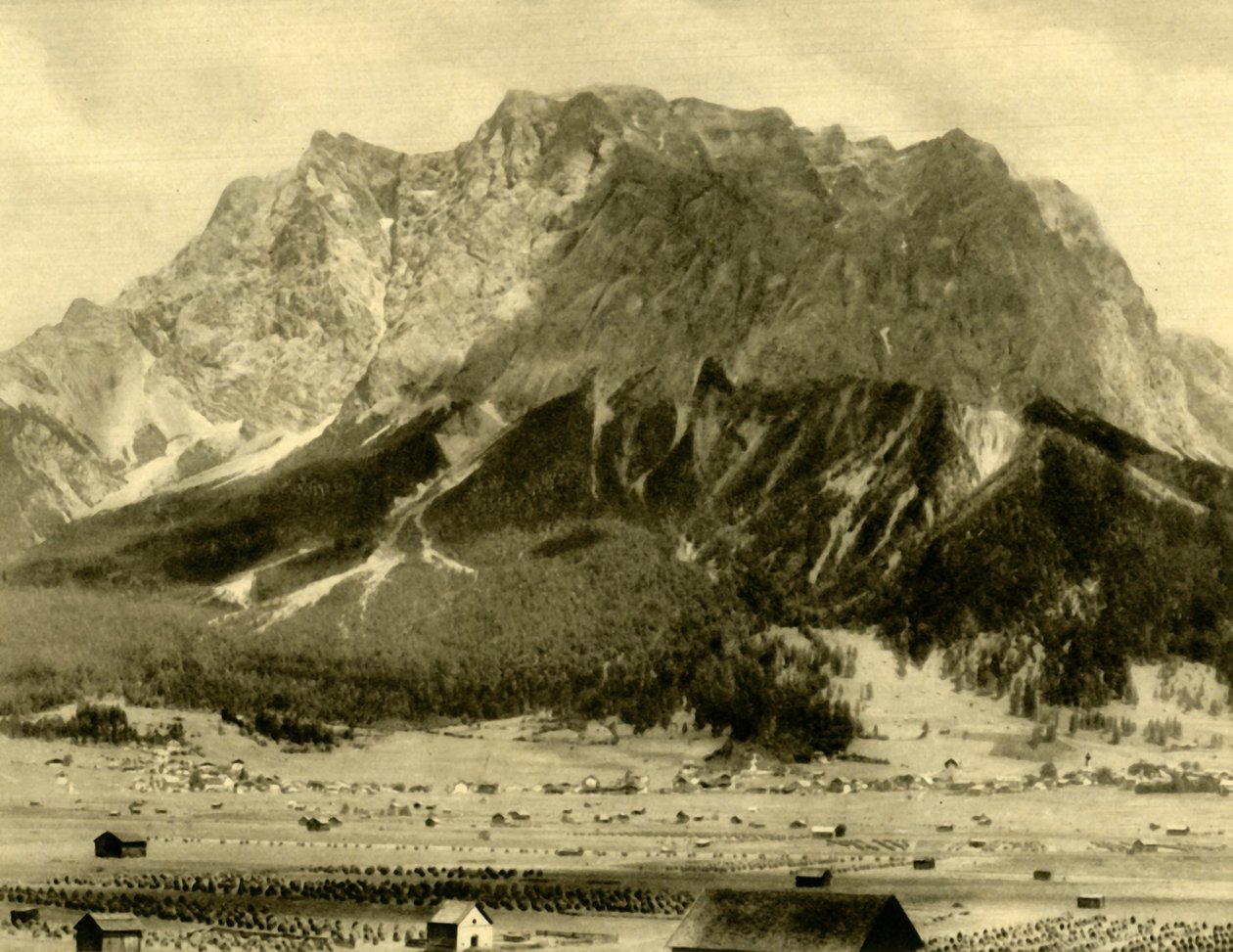 Ehrwald and the Wetterstein mountains, Tyrol, Austria, c1935 by Unbekannt