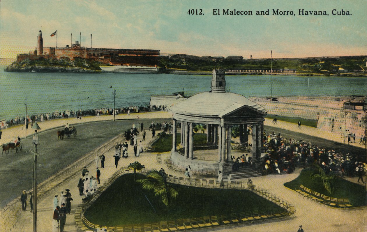 El Malecon and Morro, Havana, Cuba by Unbekannt