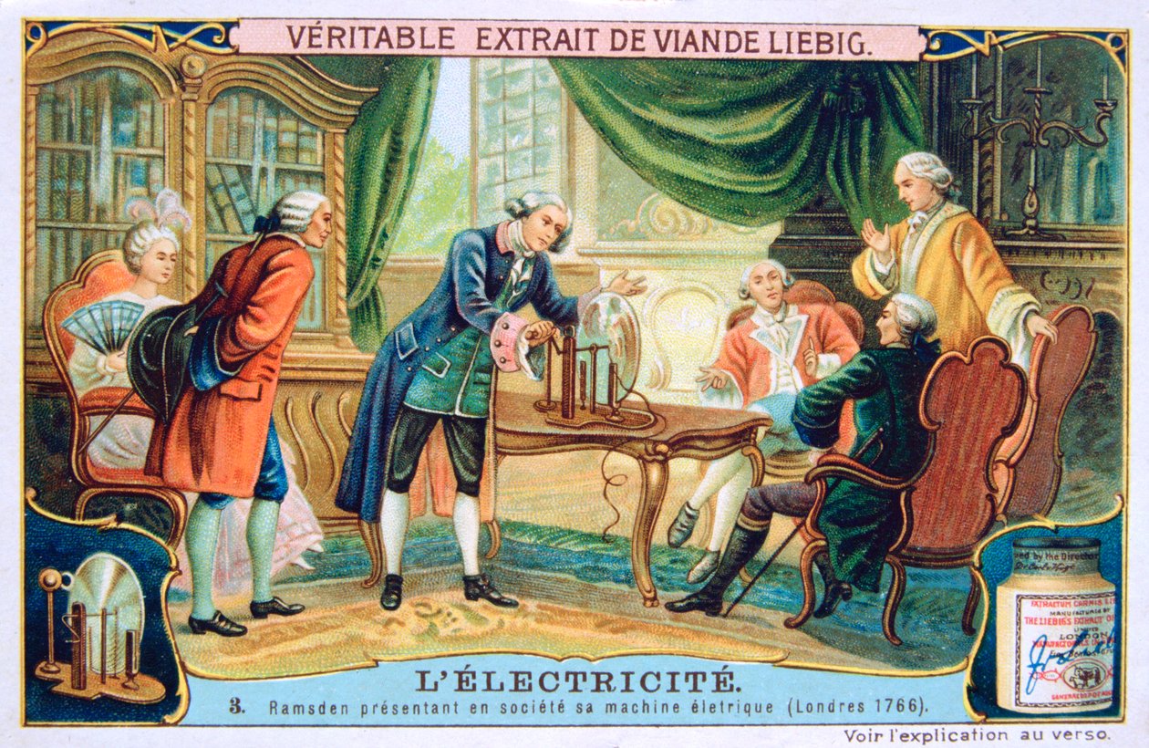 Electricity Demonstration, London, 1766 by Unbekannt