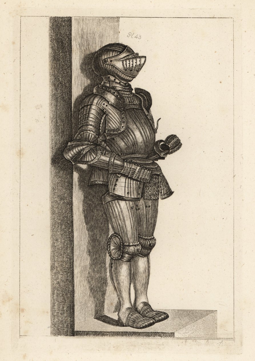 Elegant Suit of Fluted Armour Brought by Lord Warwick from Germany by Unbekannt